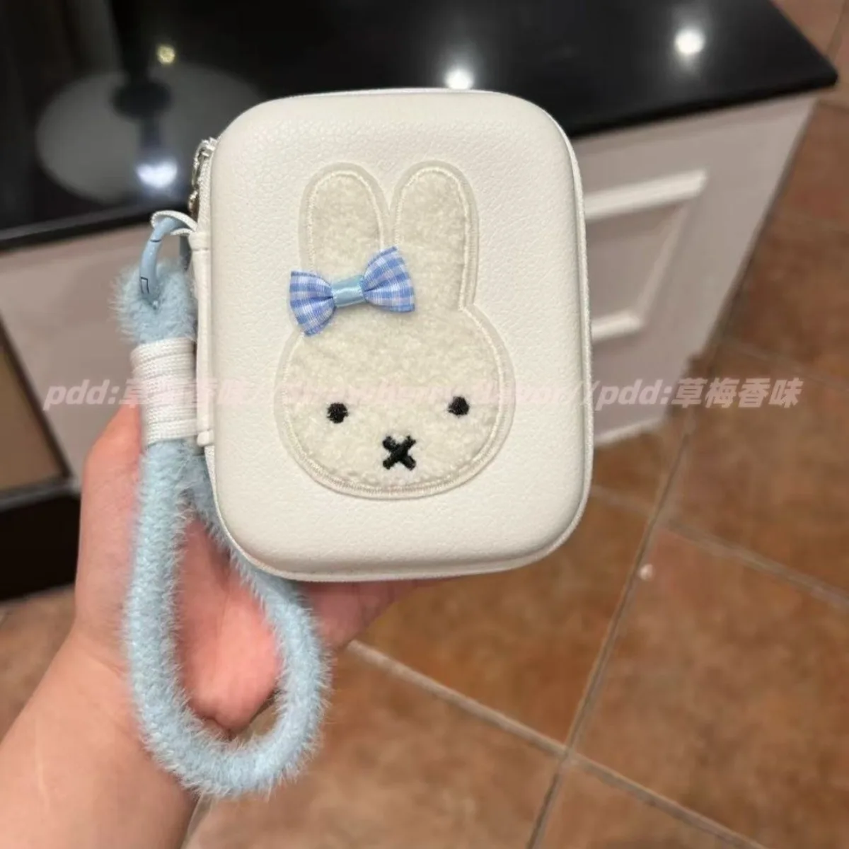 Kawaii Miffy Rabbit Makeup Bag Camera Storage Bag Cute InS-style