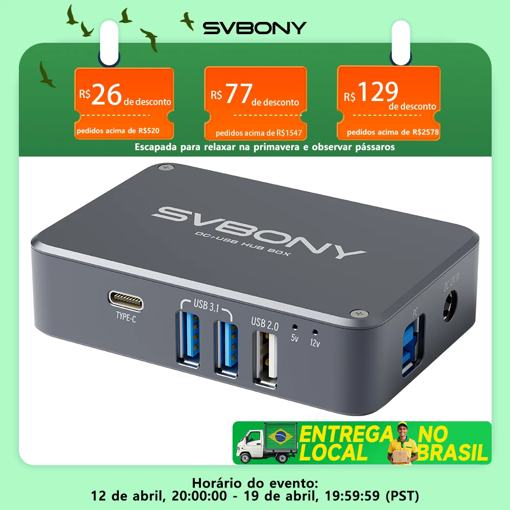 svbony-sv241-astronomie-micro-dc-usb-hub-box-usb31-sortie-de-lecture-haute-vitesse-et-interface-type-c-pour-l'astrophotographie
