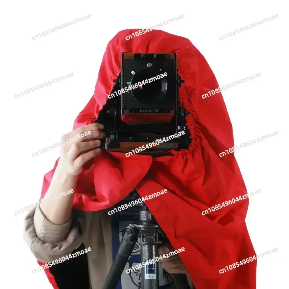 4x5 5x7 8x10 Large Format Camera Focusing Crown Cloth Silver Red Black Hood Breathable Wrap Film Box