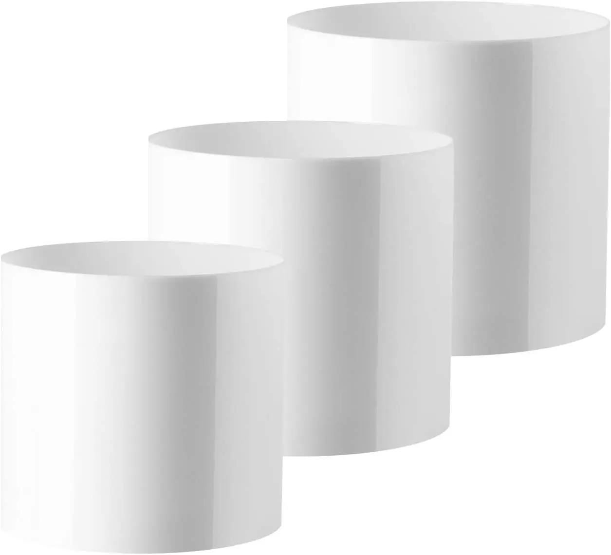 

Acrylic Flower Vases Cylinders - Decorative Centerpiece Display for Home or Wedding