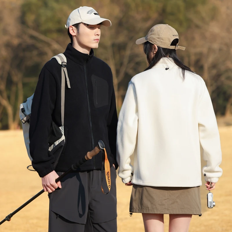 

Spring Autumn Sports Fitness Running Windproof Warm Couple Jacket Fashionable Multi functional Soft Comfortable Neutral Jacket