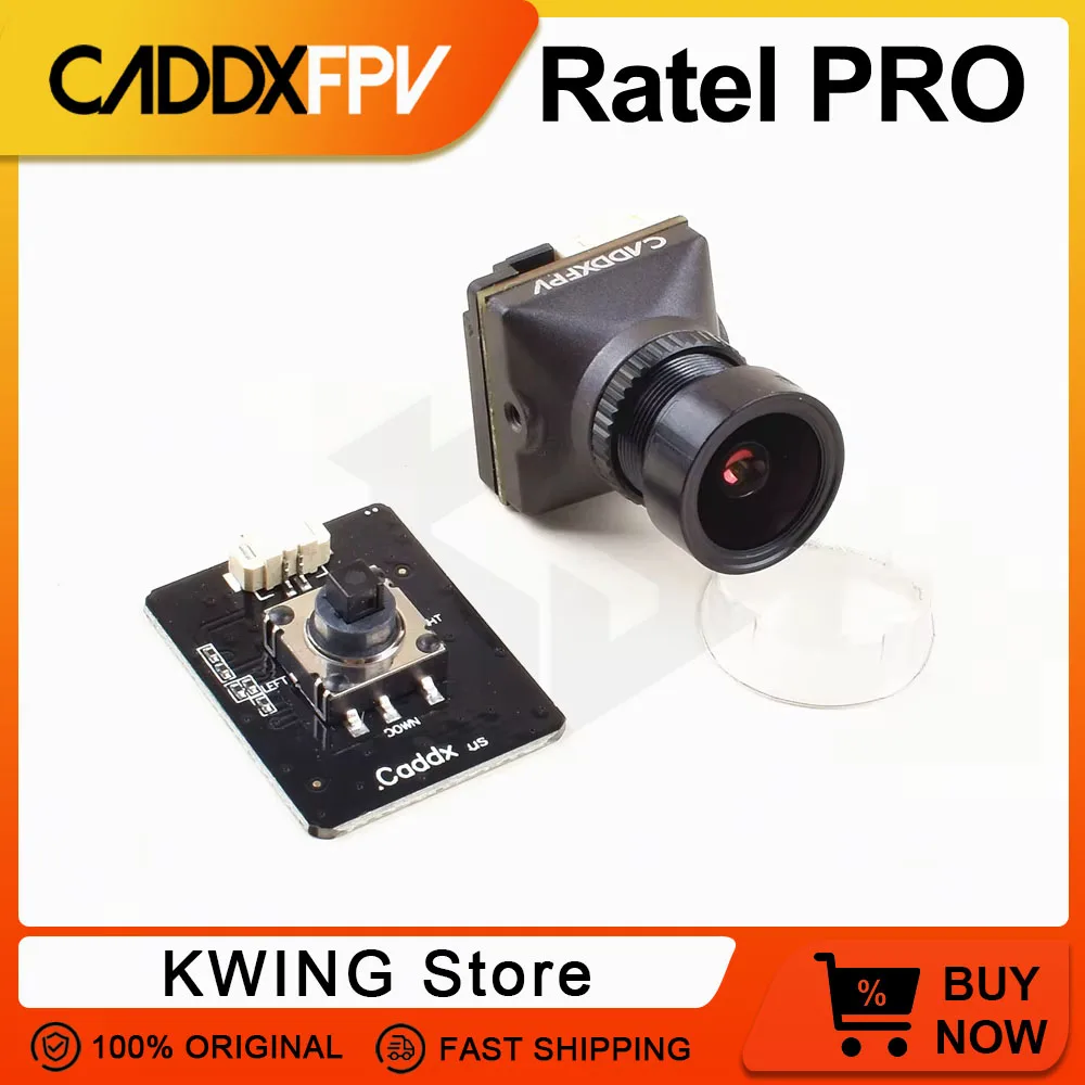 CADDX Ratel Pro Analogkamera Super WDR 1500TVL FOV125 ° FPV-Kamera für RC FPV Racing Drone Quadcopter
