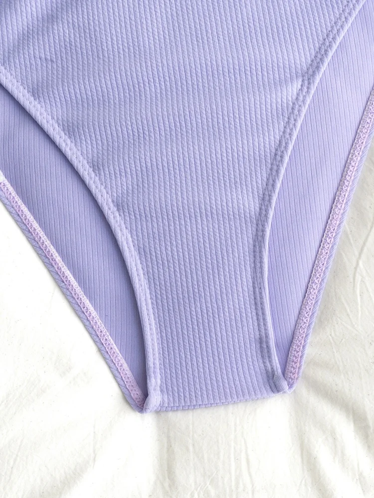 Bikini Frauen Badeanzug 2025 Neue Solide Halter Design Bikini Set Sexy Spitze Up Bademode Sommer 2 Stück Set Strand Badeanzug weibliche