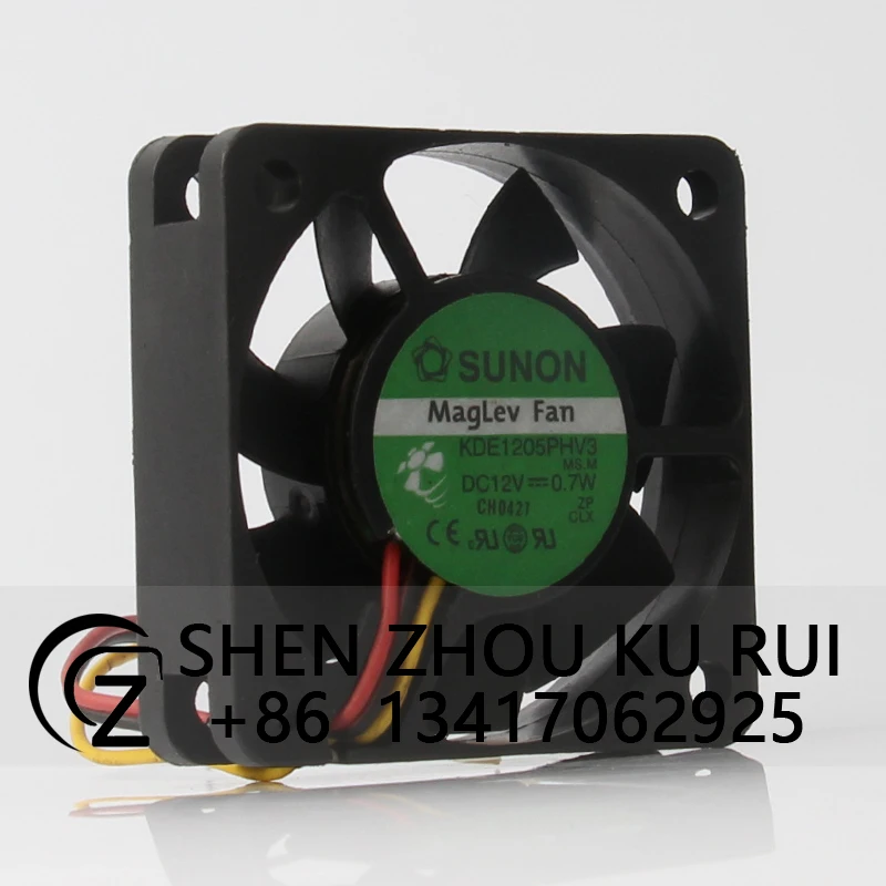 

KDE1205PHV3 Вентилятор охлаждения корпуса для SUNON DC12V 0,5 Вт EC AC 50x50x15 мм 5015 5 см Магнитная левитация Ультра-тихий осевой выхлоп