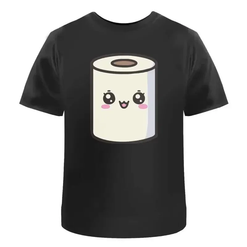Kawaii Toilet Roll' Cotton T Shirt Ta045621