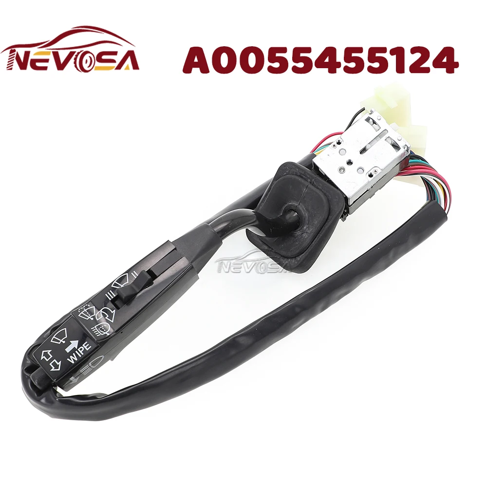 

Переключатель на рулевой колонке для грузовиков Mercedes-Benz серий SK/MK/NG с комбинированным переключателем стеклоочистителей и указателями поворота A0055455124