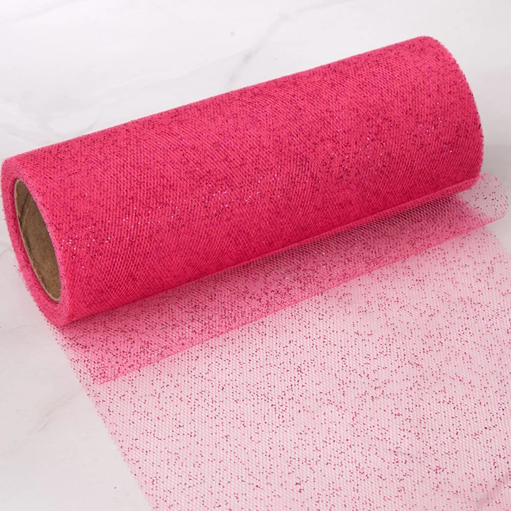 

Fashion 10yard*15cm Gauze Sequin Mesh Fabric Glitter DIY Tulle Rolls Multiple Colors Sequin Netting Fabric Baby Shower