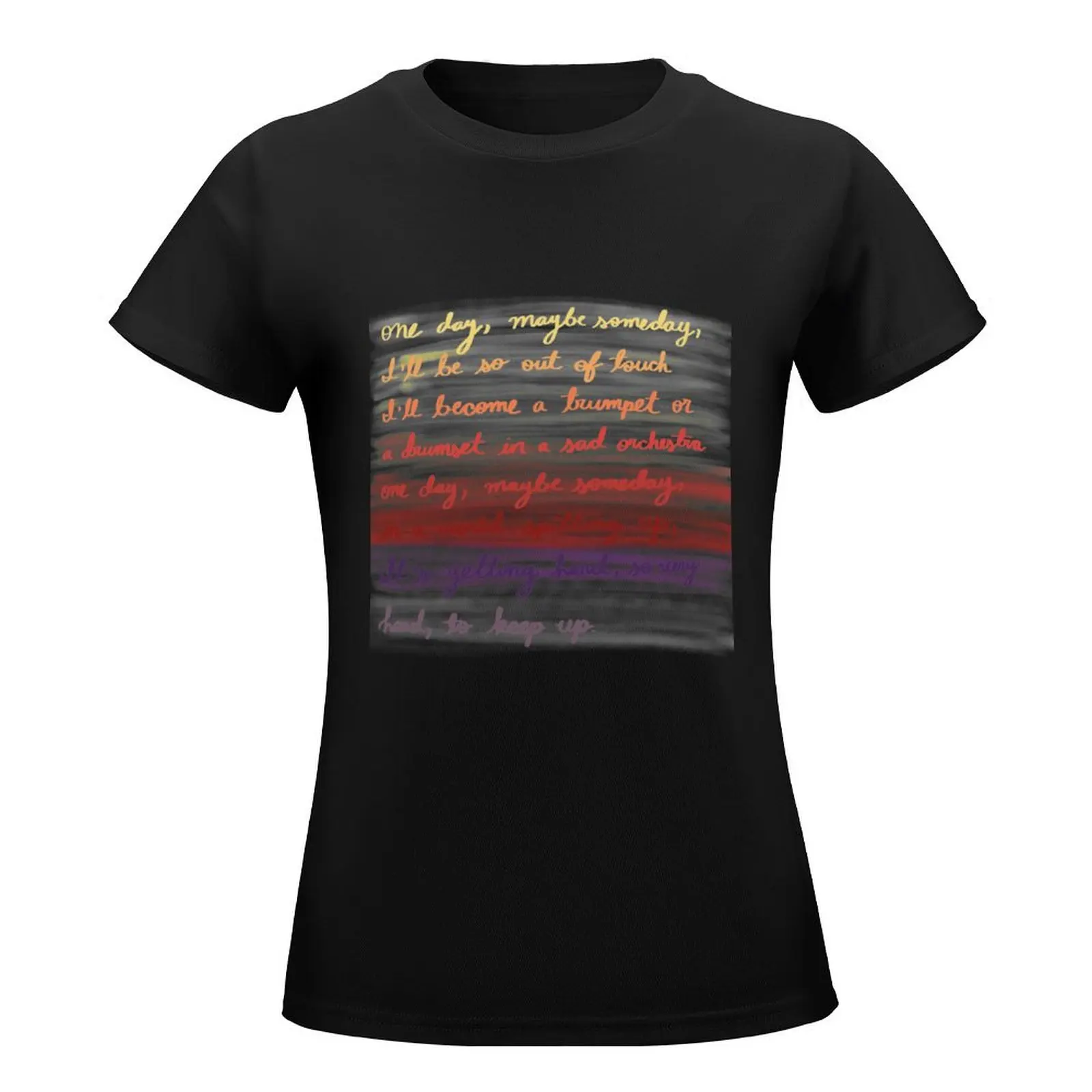 AJR OK Overture Lyrics T-Shirt customizeds aesthetic clothes ariat shirts for Women