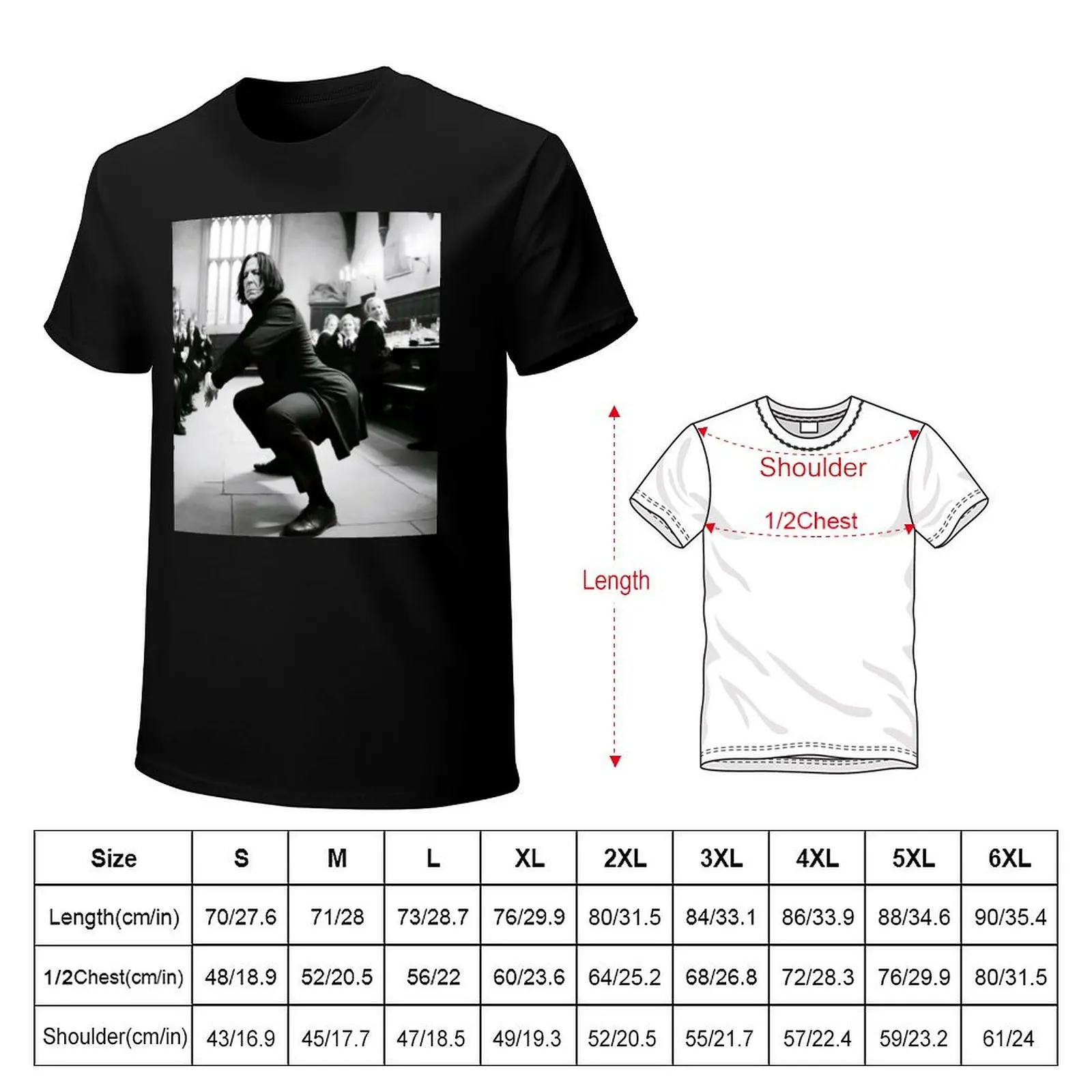 Snape Wizard twerking T-Shirt Lightweight Basic Short Sleeve Shirt