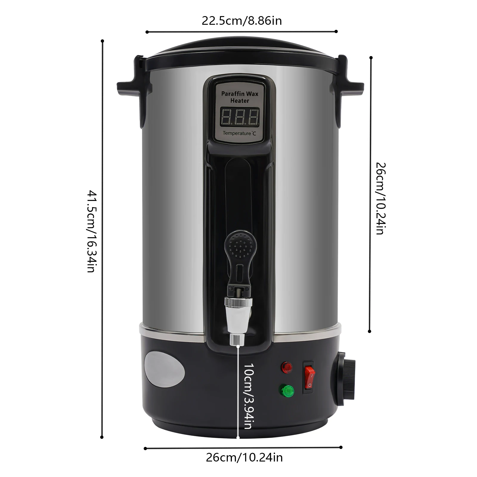 8/10.8/12L 1100W Wax Smelter, Rvs Wax Warmer Machine, Wax Smelter Voor Kaarsen maken W/Verwarming Uitloop