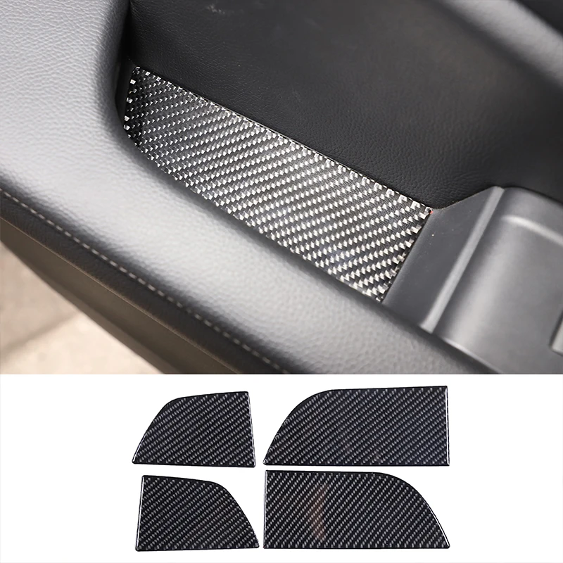 

For 2015-2019 Honda Pilot soft carbon fiber car Car door storage grid slot cover Trim sticker car Accessories interior