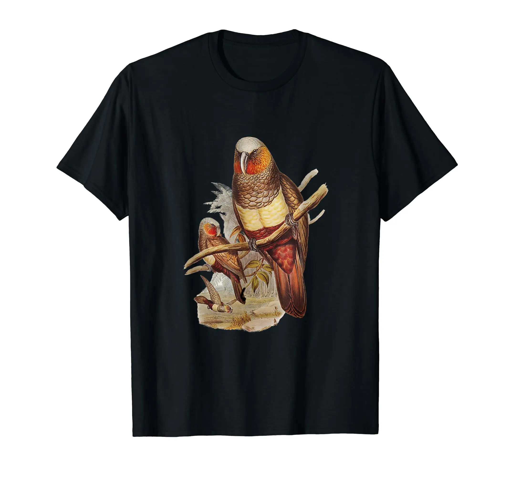 Parrot bird illustration Anime Graphic T-shirts for Men Clothing Women Short Sleeve Tees New Arrivals Unisex Summer