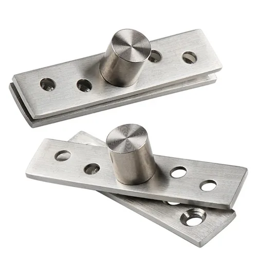 Imagen 2 del producto 4 piezas de acero inoxidable 360 °   Bisagras giratorias, pivote ajustable oculto para puerta, armario (resistente a prueba de herrumbre)