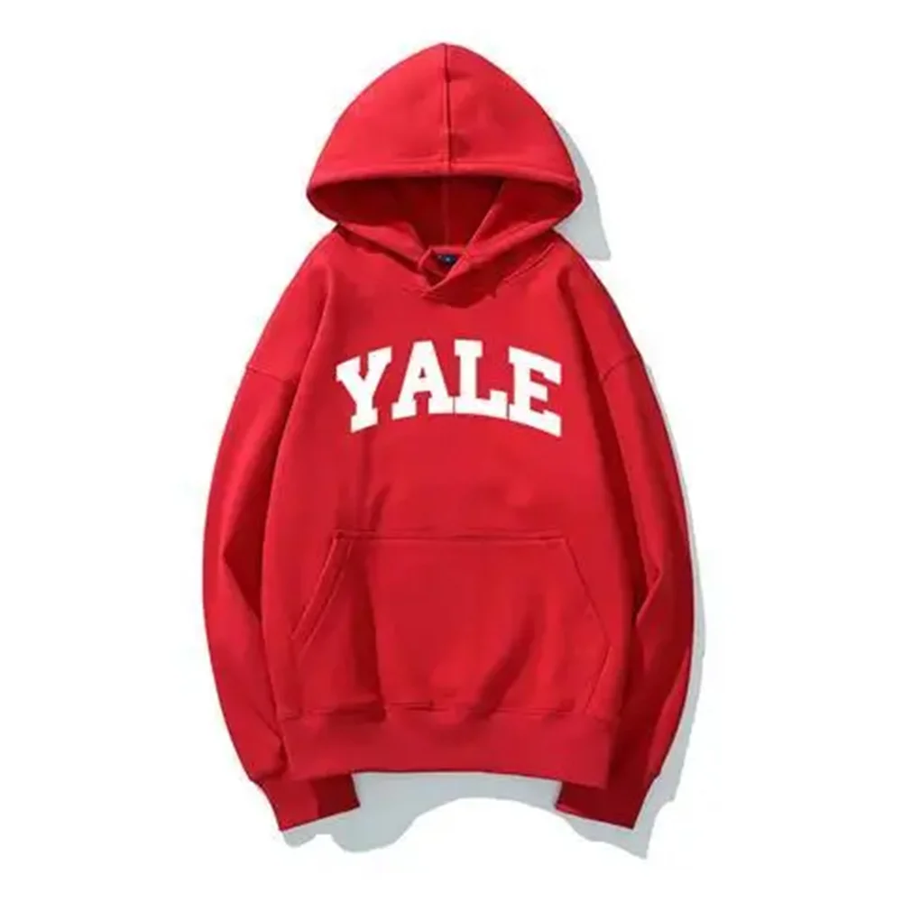 Y2K Autumn and Winter Yale University YALE Printed Hoodie Unisex Women\'s Casual Cotton Hip Hop Retro Street Adult Hooded Hoodie