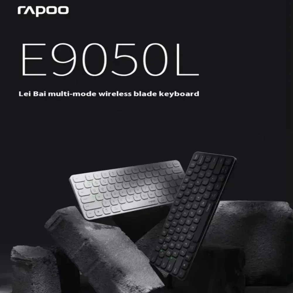 

Rapoo E9050L Мембранная клавиатура Ультратонкая трехрежимная Bluetooth Беспроводная бесшумная клавиатура с длительным сроком службы Аксессуары для офисных ПК Подарки