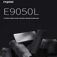Rapoo E9050L Membrane Keyboard Ultra-Thin Tri-mode Bluetooth Wireless Mute Long Endurance Keyboard Office Pc Accessories Gifts