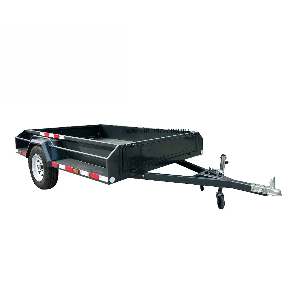 

Factory Direct Sales, New Single-axle Black Fence Trailer, Multi-functional and Super Durable