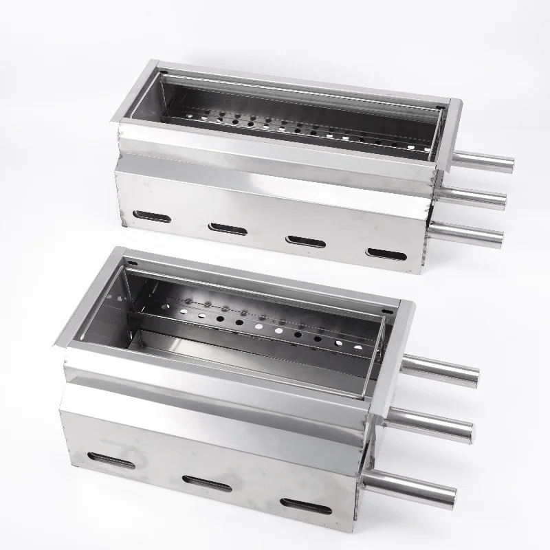 

YAMA Portable Stainless Steel Charcoal Multi-function BBQ Grill Smokeless Camping Picnic Barbecue Grill