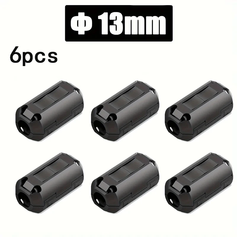 6/10PC Snap Magnetische Ring Ferrit Filter Für Kabel Schild Abnehmbare EMC Innendurchmesser 5mm 7mm 9mm 11mm 13MM Entmagnetisierung Filter – Detail 7