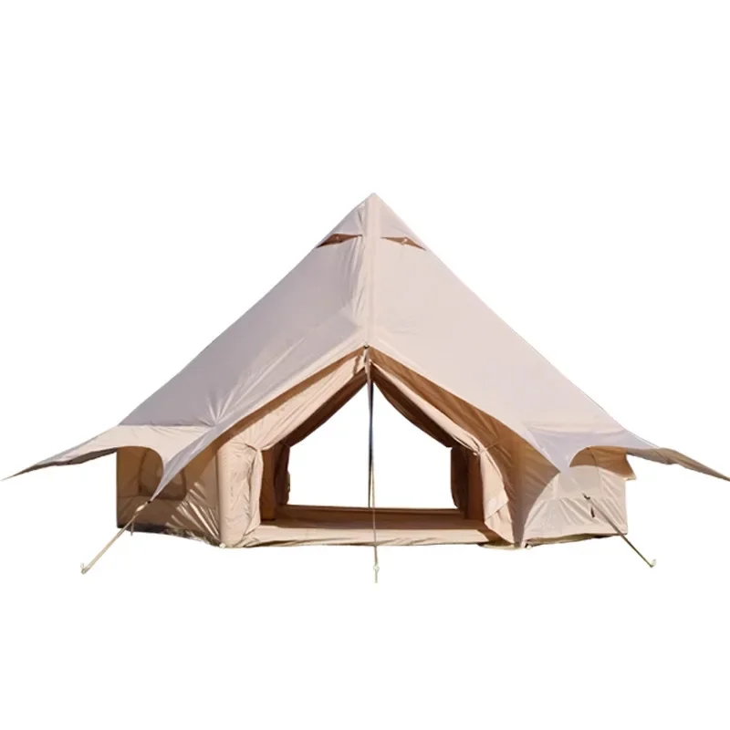 Tent Outdoor Windproof Rainstorm Quick Open Camp Tent Double Open Indian Cotton Tent