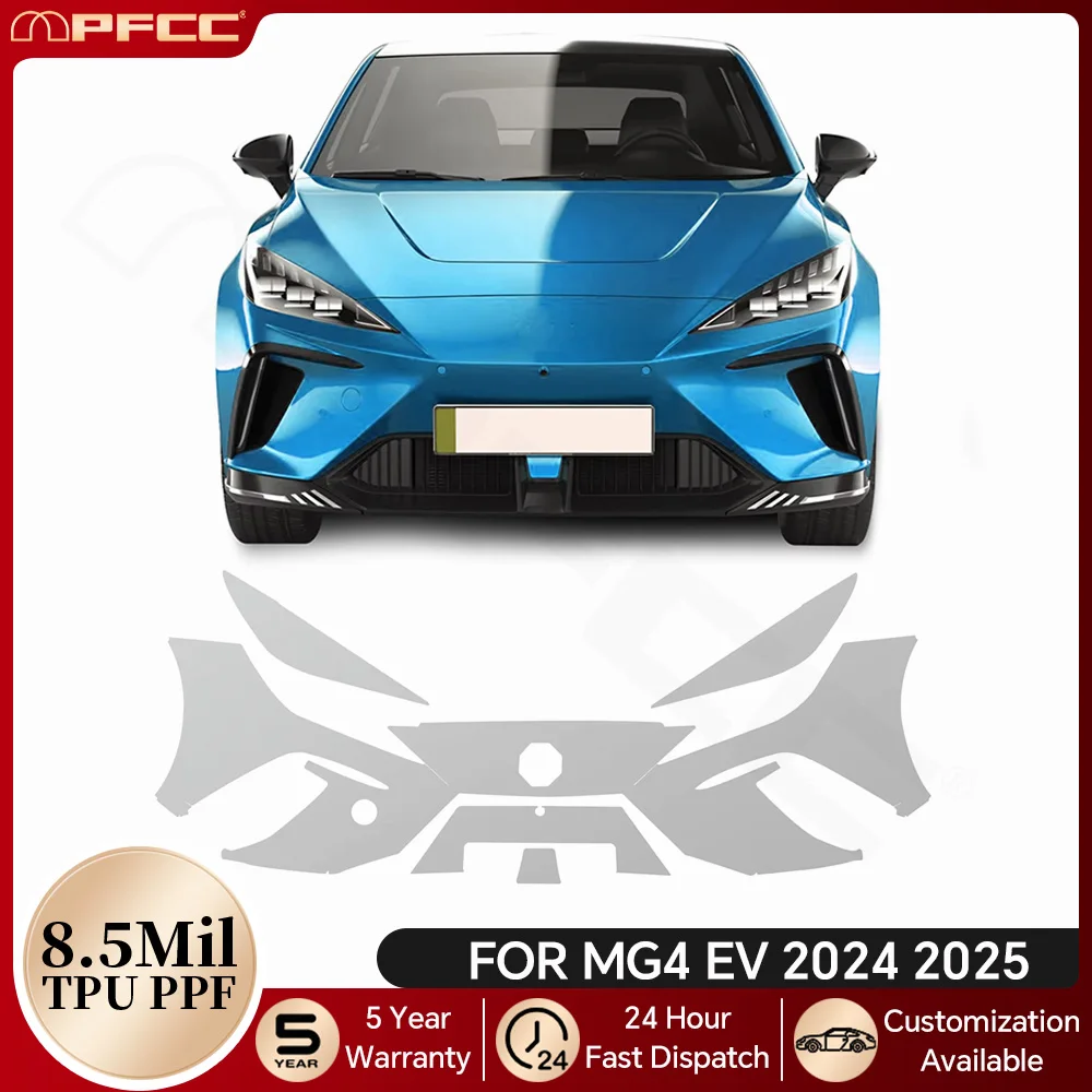 

8.5Mil TPU Paint Protection Film For MG4 EV 2024 2025 Pre-cut PPF Car Body Bumper Sticker Anti-Scratch Styling Decal Accessories