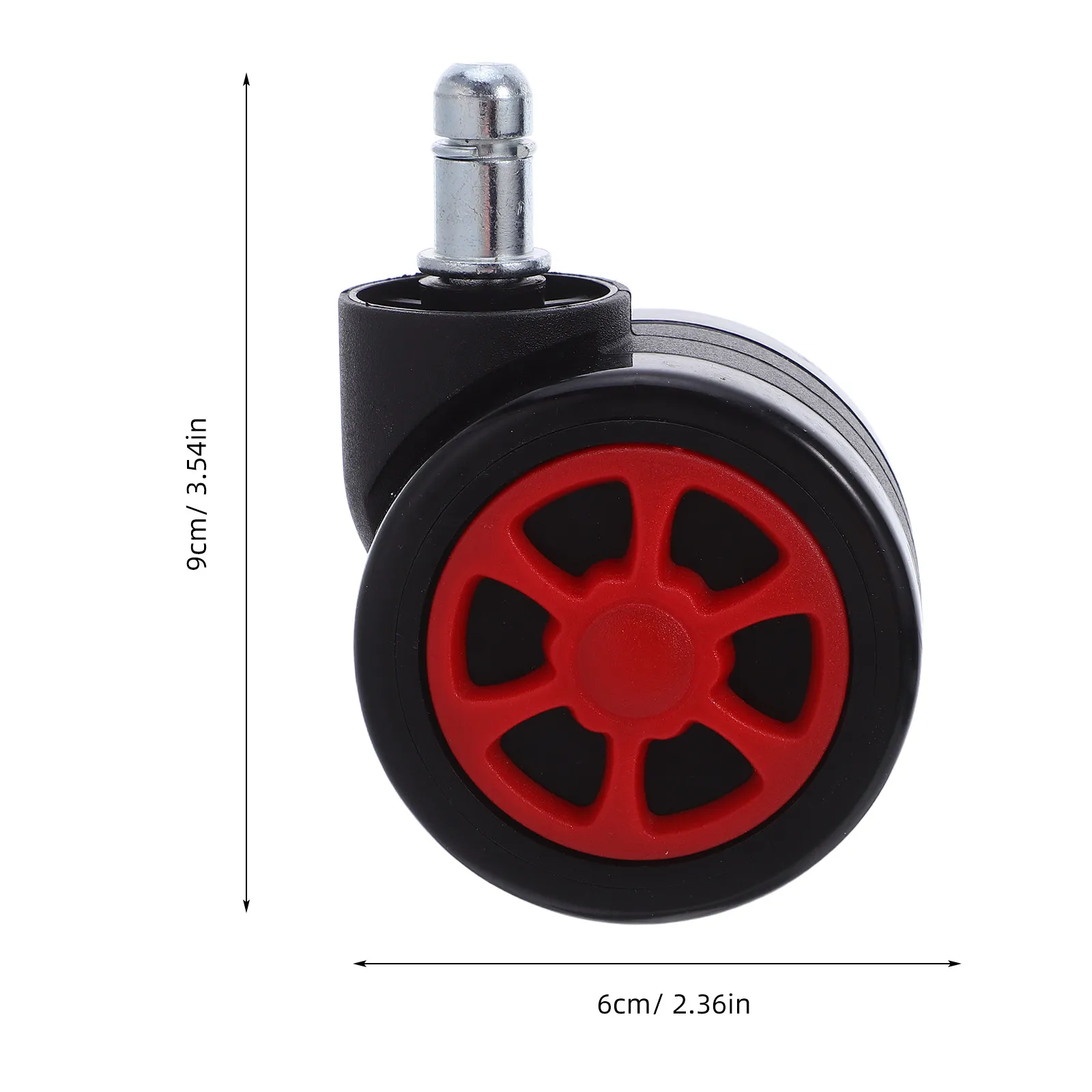 5Pcs Office Chair Universal Casters Heavy Duty Replacement Wheels Computer Desk Chair Hardwood Floor Rollers Smooth Quiet