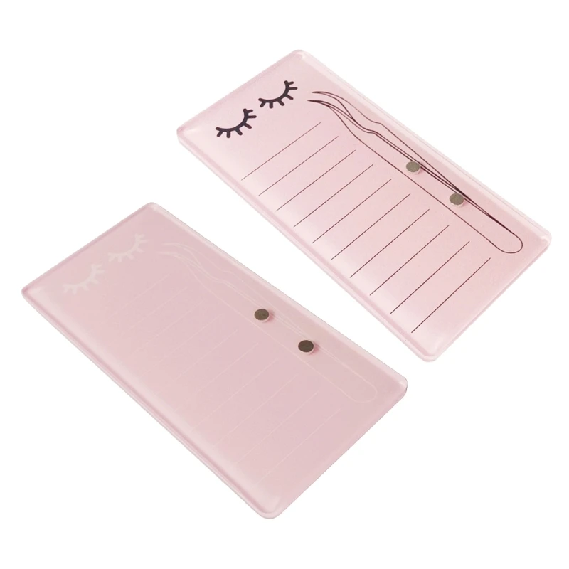 Grafting Eyelash Scale Plate Pad Acrylic Easy Clean Scale Eyelash Plate Display Board Eyelash Extension Makeup Tool