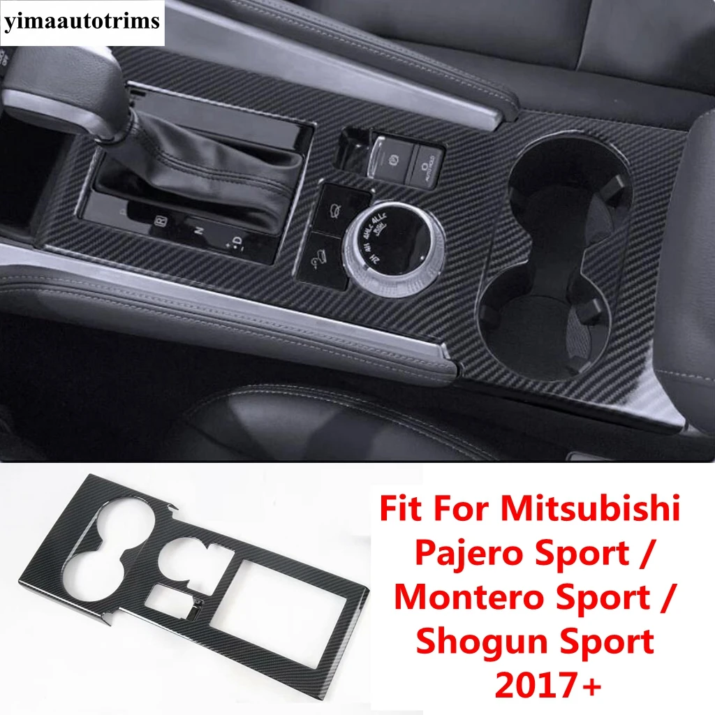 Central Control Gear Shift Water Cup Cover Trim Accessory For Mitsubishi Pajero Sport / Montero Sport / Shogun Sport 2017 - 2021