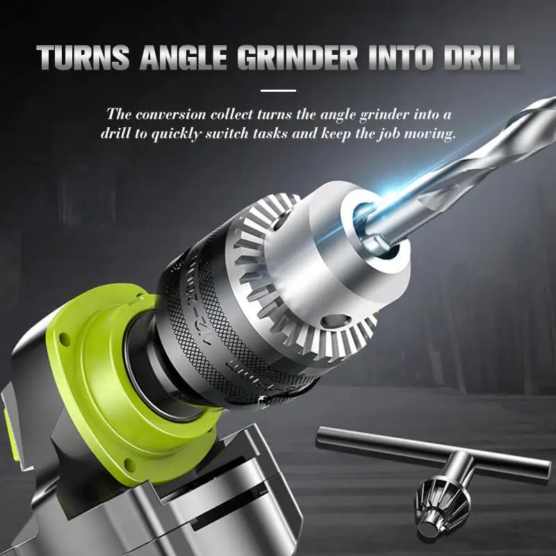 Angle Grinder Electric Drill Conversion Collet Chuck Conversion Head Holder Power Drill Convert Adapter Electric Angle Grinder