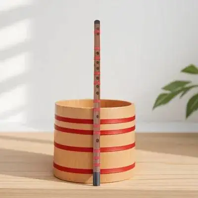 

1Pcs Students Flute Wooden Portable Chinese Flute Lightweight Beginner Instrument Traditional Introductory Practice Tool