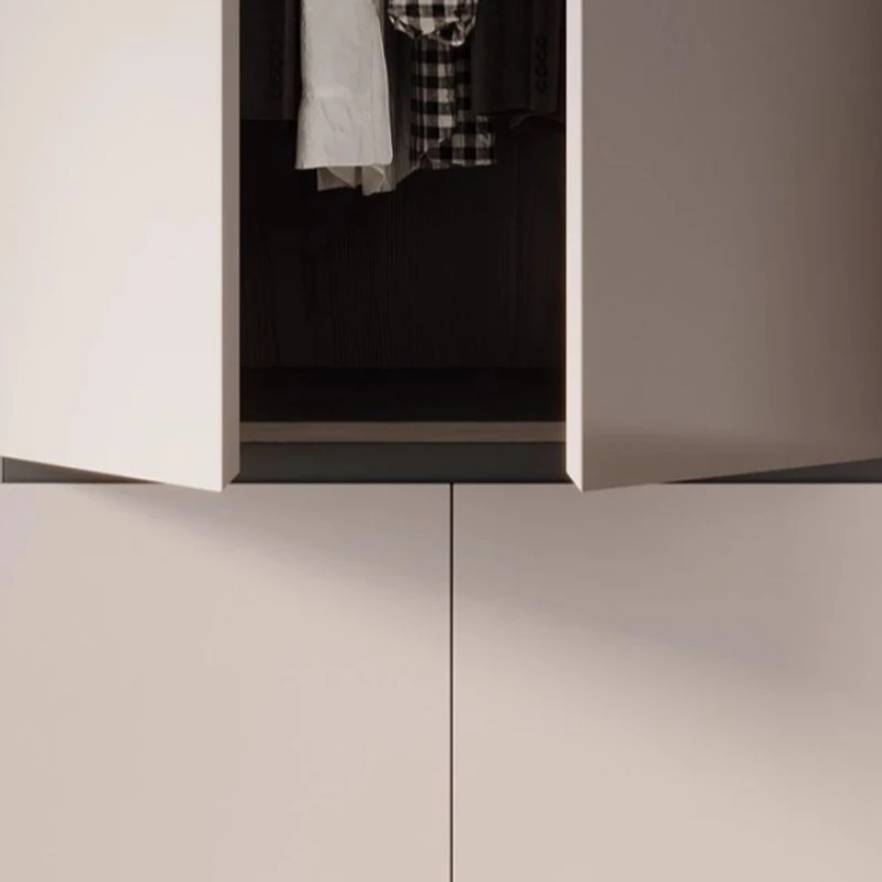 sliding door household closet closet bedroom simple gray light luxury wardrobe high-end Storage armário para quarto Furniture