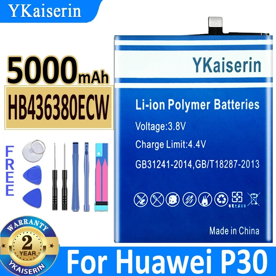 

HB436380ECW батарея для телефона для Huawei P30 ELE-L09 ELE-L29 ELE-AL00 ELE-TL00 5000mAh, сменные батареи, батарея