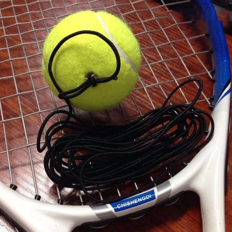 A Set Tennis Training Ball With String, Trainer Balls Self Practice and Replacement Tool, Ideal for Indoor and Outdoor Practice