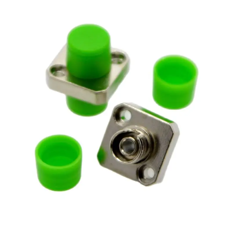 GONGFENG 10PCS Optical Fiber Connector Adapter FC/PC, FC/APC Zinc Alloy Square Coupler Flange  Special Wholesale