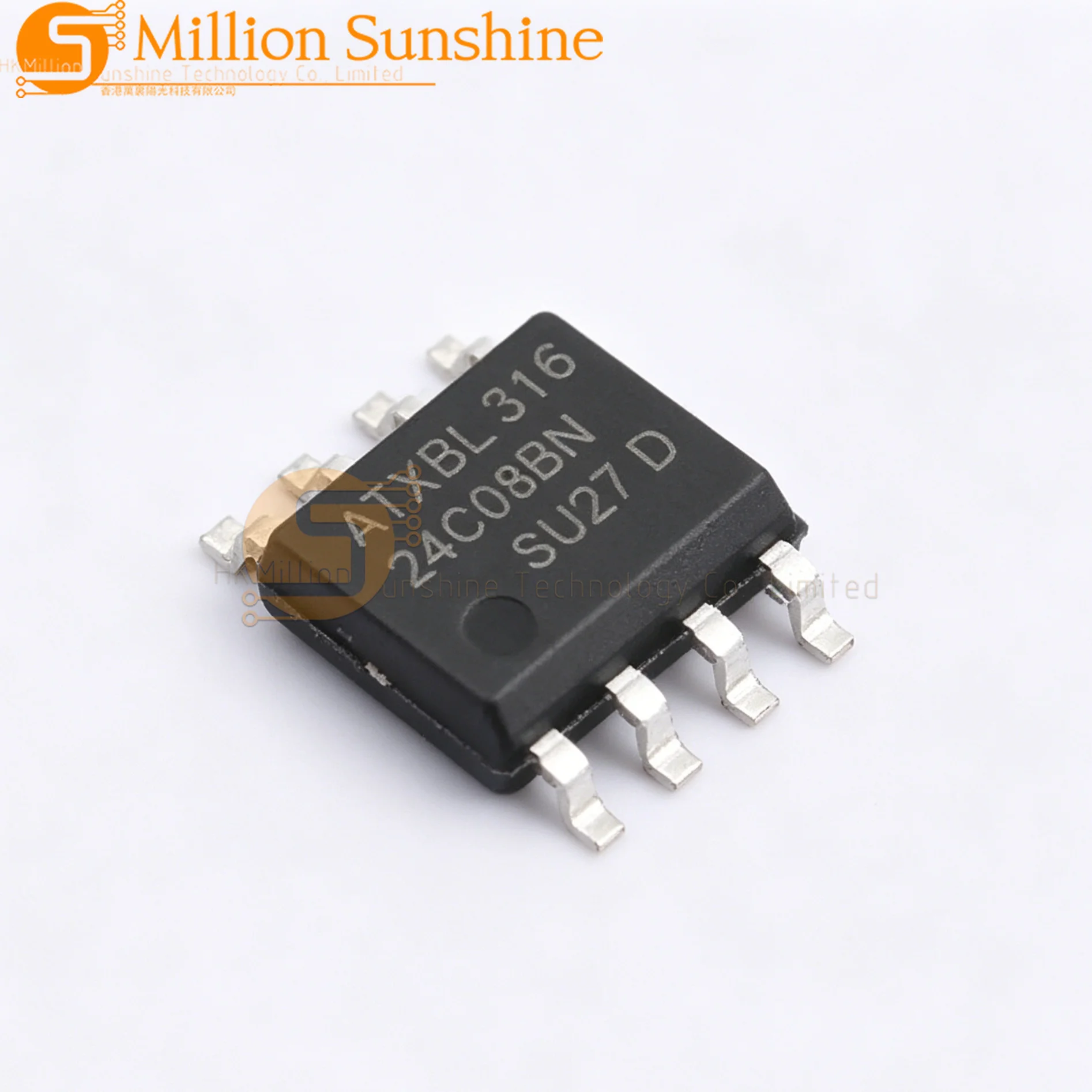 100pcs 24C08-HXY SOP-8 I2C 8Kbit 1MHz 24C08 EEPROM Memory Chip New Original