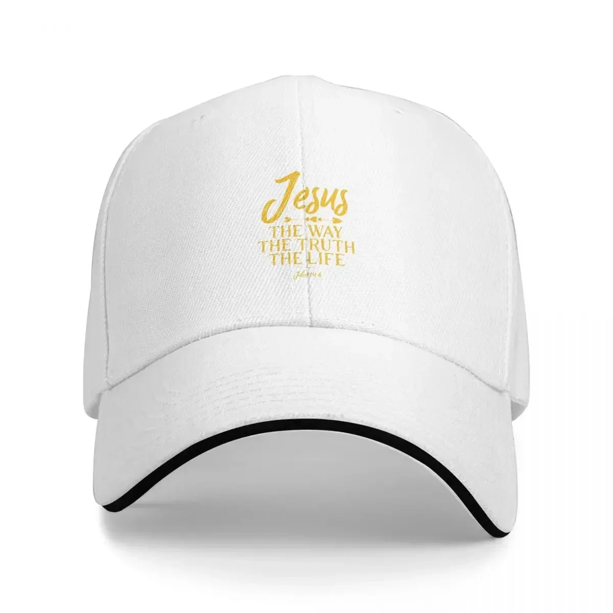 John 14 6 Jesus The Way Truth And Life Baseball Caps Fashion Men Women Hats Outdoor Adjustable Casual Cap Sports Baseball Hat