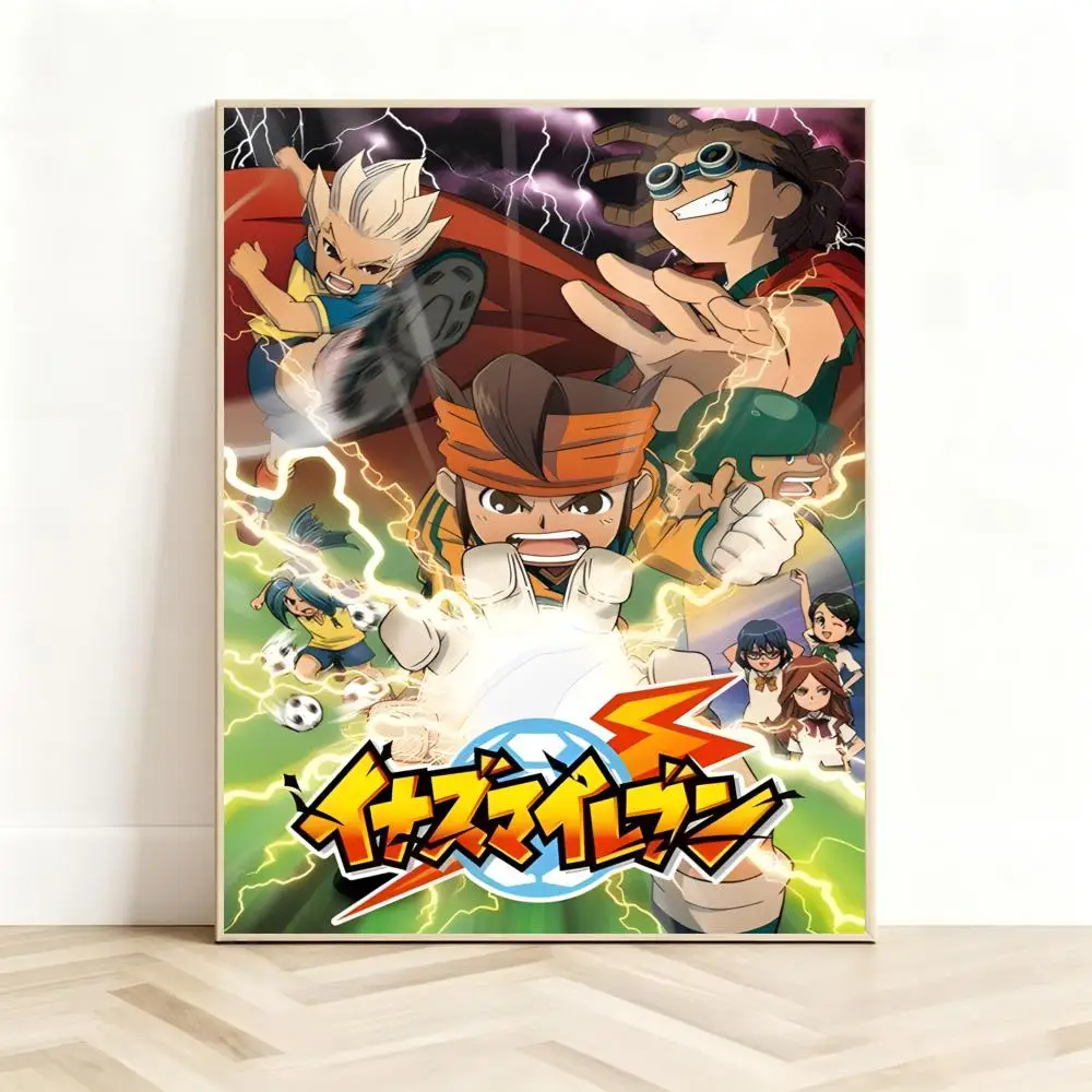 Sports Anime I-Inazuma Eleven Poster Classic Self-Adhesive PP Wall Sticker for Living Room Bar Decor Gift