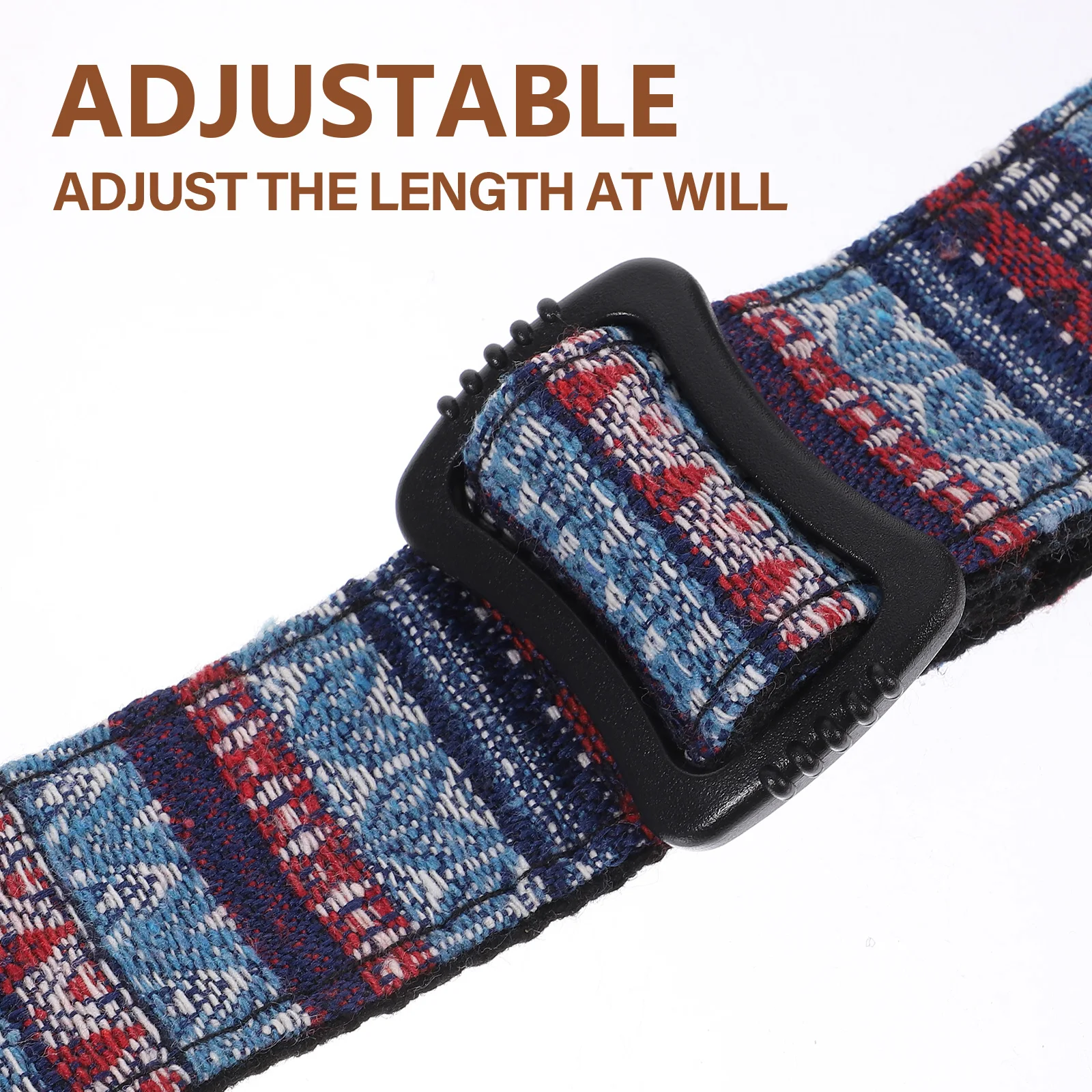 

Ukulele Strap Shoulder Belt Guitar Adjustable Supplies Blue Printing Instrument Accessories
