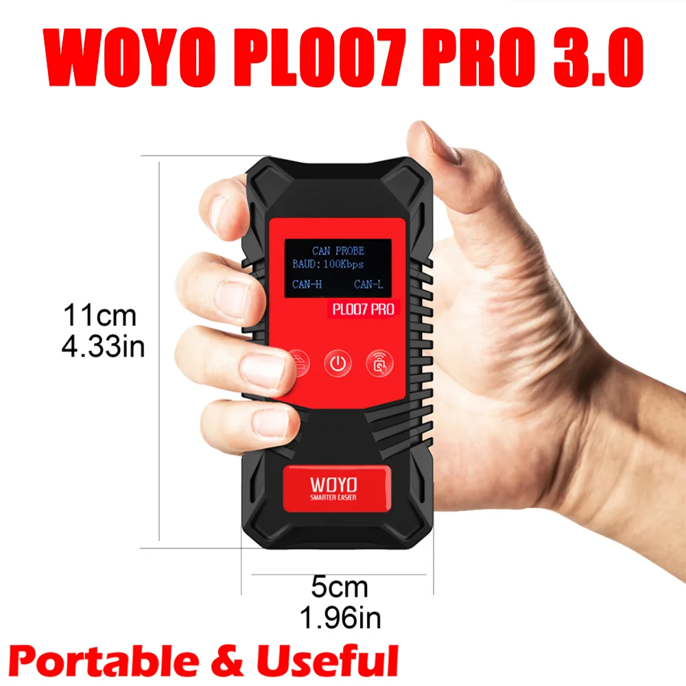 2025 WOYO PL007 PRO 3.0 CAN BUS Tester with Wireless Signal Receiver/ LIN BUS Analyzer/ PWM Signal Detector Auto Diagnostic Tool
