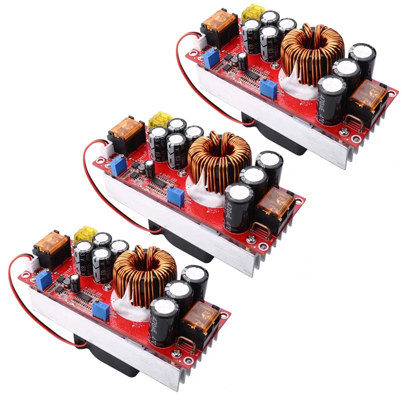 

3X 1800W 40A DC Constant Voltage Constant Current Boost Converter Boosts 10-60V By Fan For 12-90V Boost Power Module