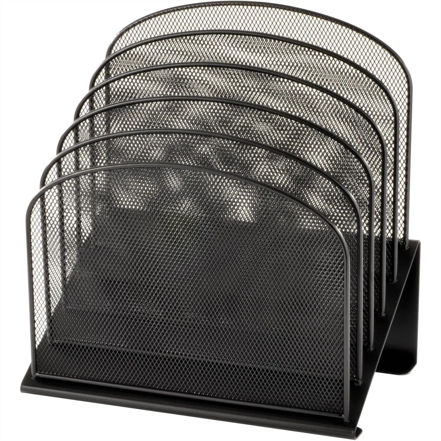 

5-Tier Vertical Desk Organizer, Steel Mesh Paper Sorter for Office, Classroom & Home, Black
