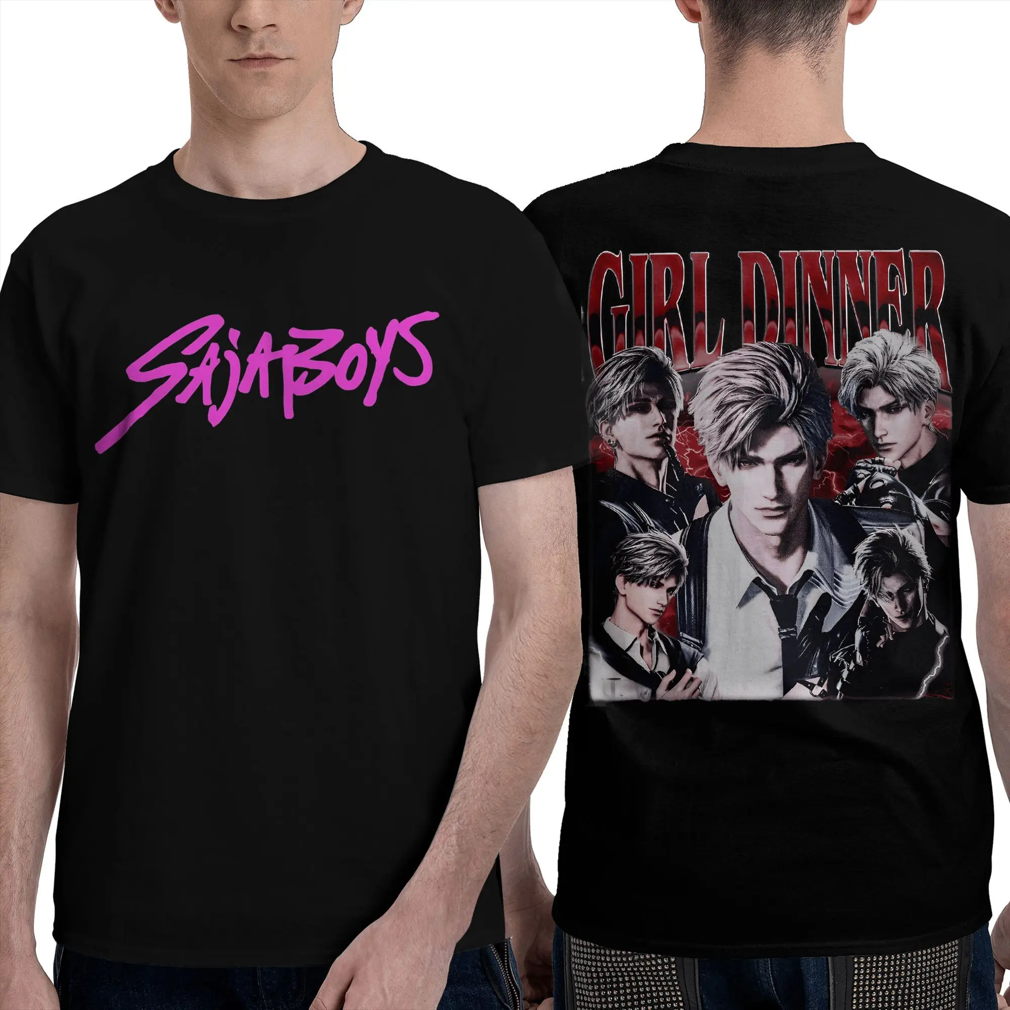 

Футболка для девочек Dinner Sylus Love and Deepspace, мужские крутые футболки из 100% хлопка, футболки с круглым воротником и короткими рукавами, топы с принтом