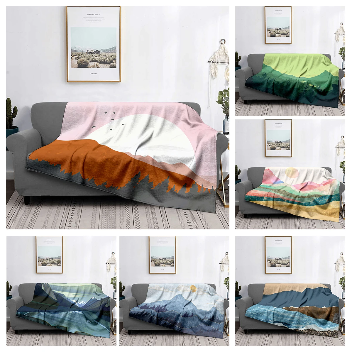 Home decoration plush Sofa blanket Colorful Animal  Bedspread on the bed anime fluffy soft blankets thick blanket for winte