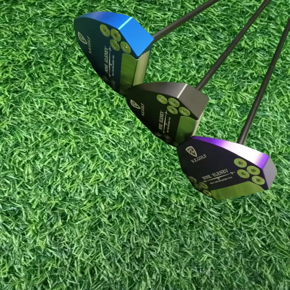 Zero torque right black hand putter Nine Elenev   low balance putter Press Pistol 2 Degree Girp with head cover 2025 New