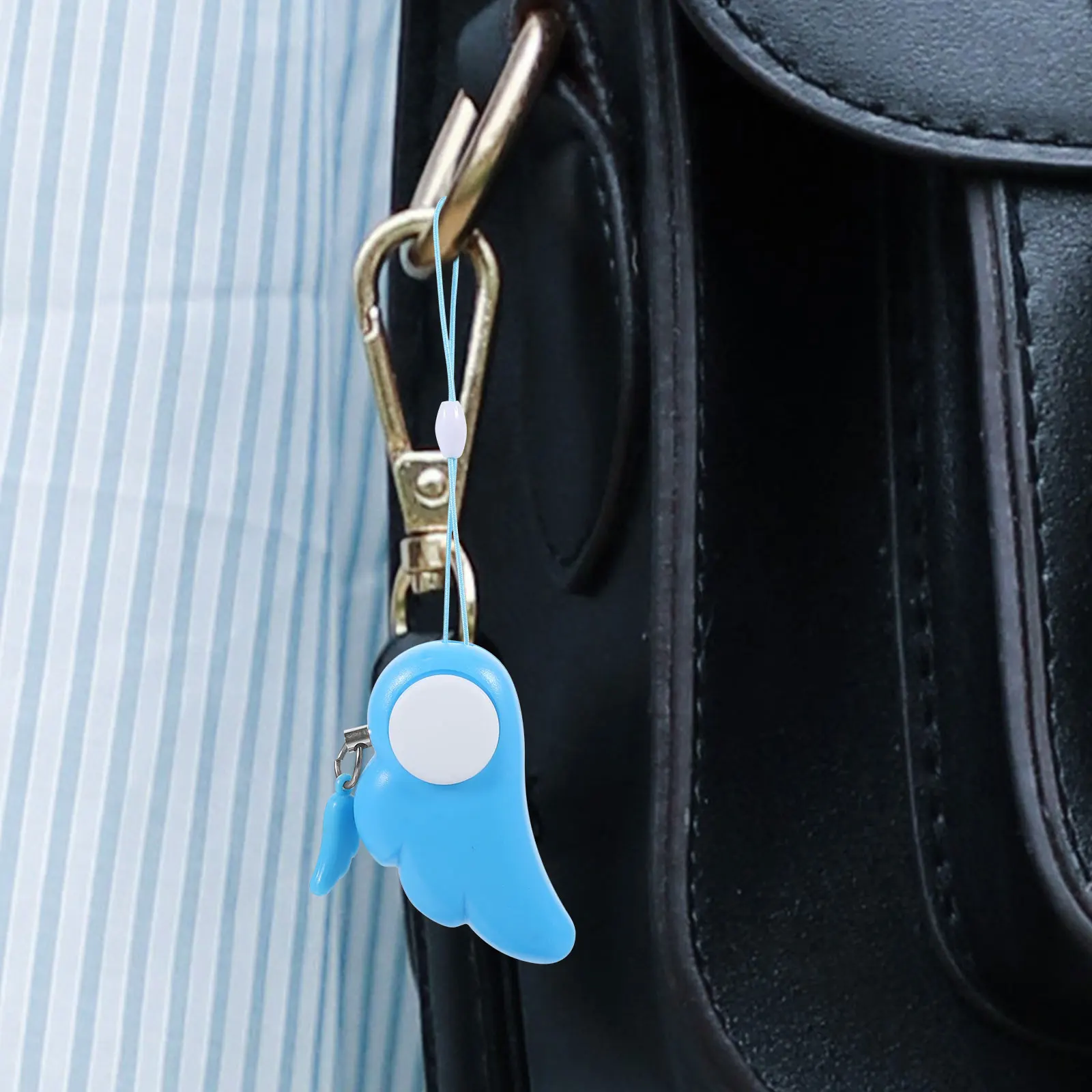 Personal Alarm Keychain 130DB Blue Portable Safety Alarm for Women Girls Lightweight Compact Keychains