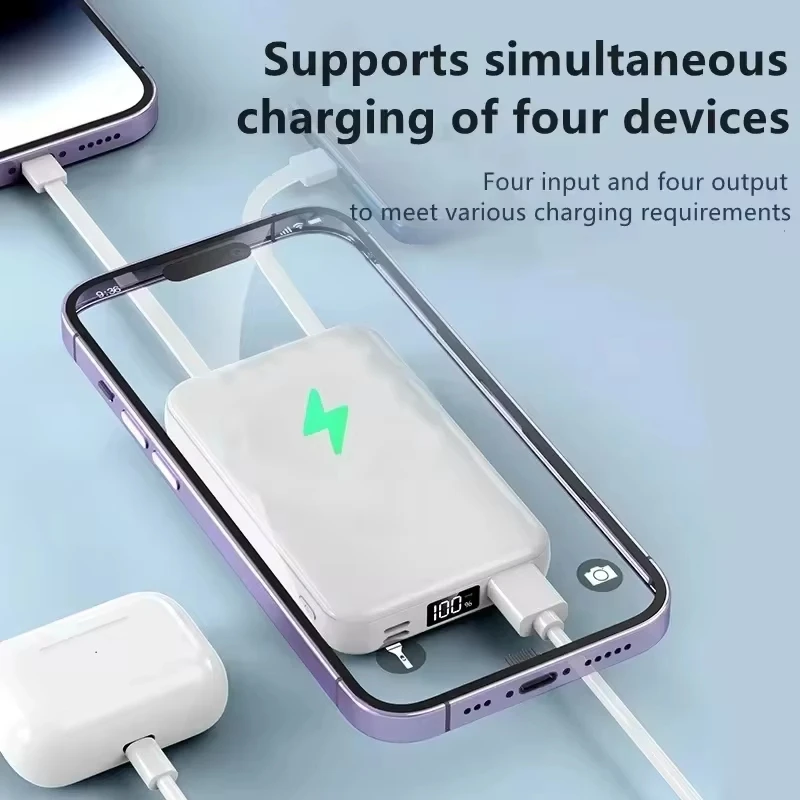 Xiaomi Mini Magnetic Power Bank 20000mAh Wireless Portable Battery Magsafe Super Fast Charge for IPhone Lenovo Samsung Huawei