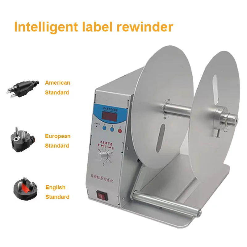 

Digital Automatic Label Re-Winder Clothing Tags Bar-Code Stickers Rewinding Machine Volume Label For Supermarket 220V/110V