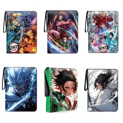 Anime Demon Slayer High-capacity Card Album Book Kamado Tanjirou Nezuko 400-900 Pieces Zipper Binder Cards Book Storage Gifts