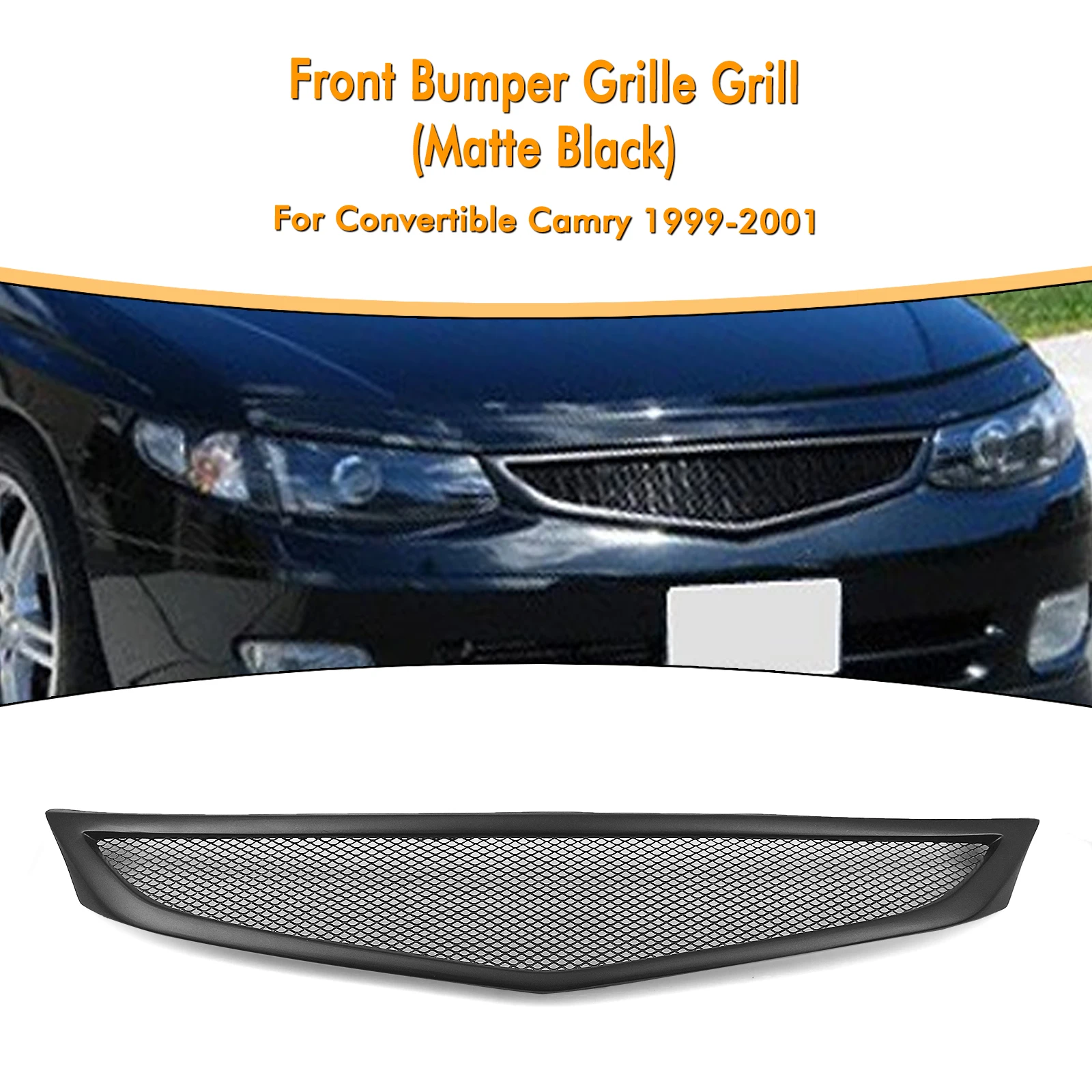 

Car Front Grill Upper Bumper Mesh For Toyota Camry Solara 2 Door 1999-2001