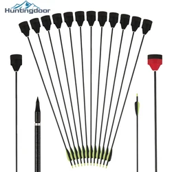 Archery Fiberglass Arrows with Sponge Foam Arrowheads Hunting Target Game Practice Broadheads Tips for Archery Shooting Games